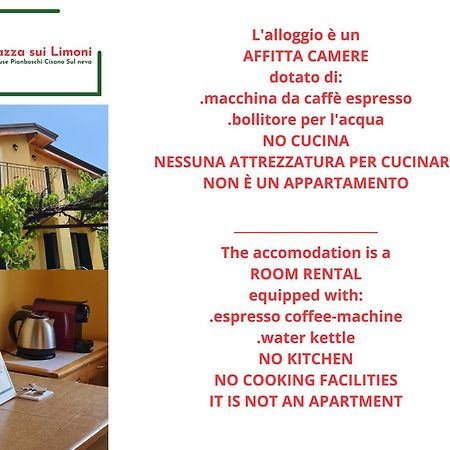 La Terrazza Sui Limoni: Nature Retreat with Beach and Adventure Access Hotel Cisano sul Neva Exterior photo